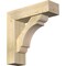 Ekena Millwork Olympic Block Rough Sawn Bracket w/ Offset Brace, Douglas Fir, 6"W x 20"D x 20"H BKT0604X20X20OLY05RDF - alternate 1